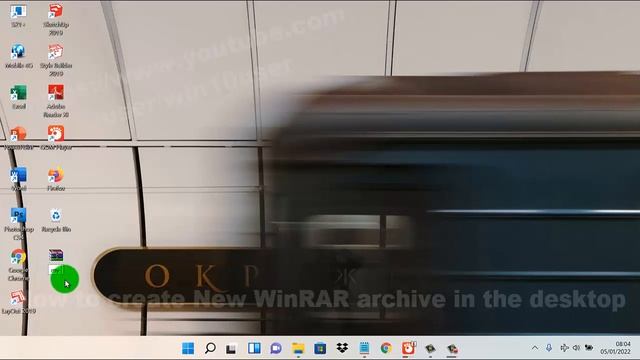 Windows 11 Home : How to create New WinRAR archive in the desktop смотреть онлайн