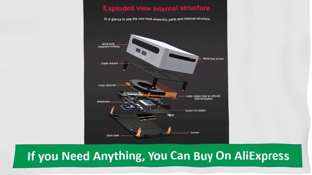 GenMachine New AMD Ryzen 5 5600H Mini PC Windows 10/11 3.3GHz Up to 4.2GHz смотреть онлайн