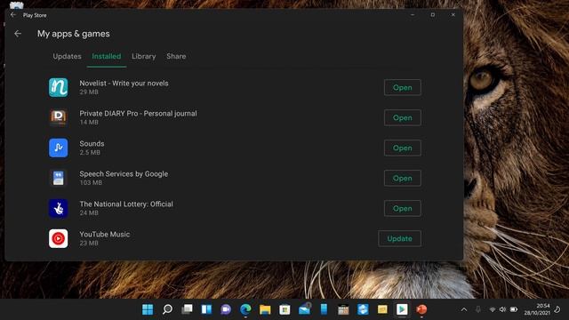 Google Play Store and Android Apps running on Windows 11. смотреть онлайн