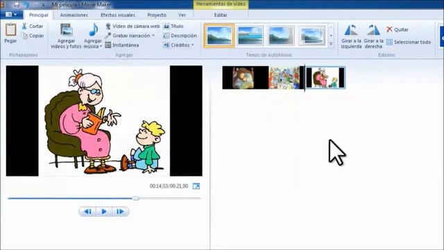 Agregar imágenes en Windows Movie Maker смотреть онлайн