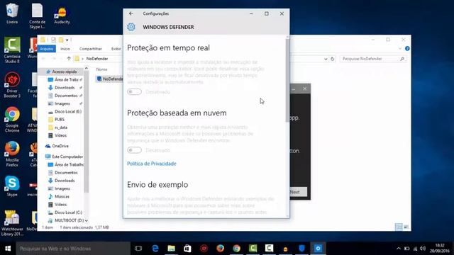 Como Desativar o Windows Defender смотреть онлайн