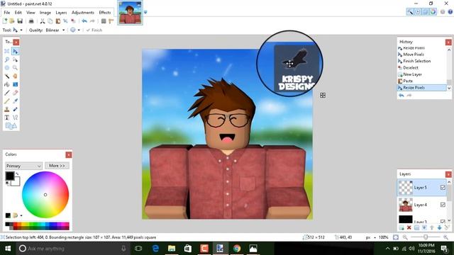 How to use make ROBLOX pictures with Paint.Net смотреть онлайн