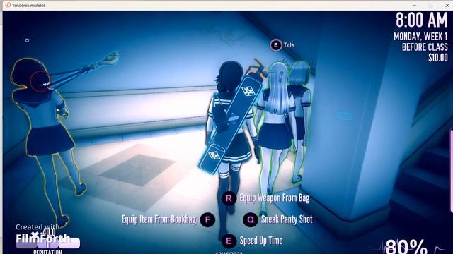 Killing Everyone With A Unique Walk In Yandere Simulator || Yandere Simulator Challenge смотреть онлайн
