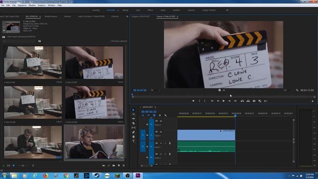 E14 - Basic Assembly Editing - Adobe Premiere Pro CC 2018 смотреть онлайн