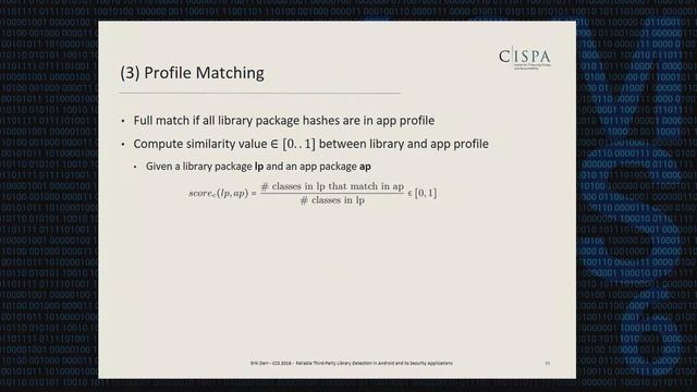 CCS 2016 - Reliable Third-Party Library Detection in Android and its Security Applications смотреть онлайн