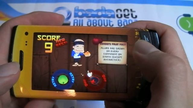 Fruit Ninja auf dem Samsung Wave 8500 смотреть онлайн