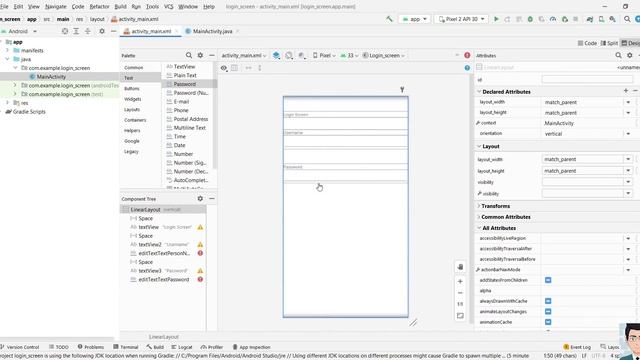 Android Studio Activity1 Login Page смотреть онлайн
