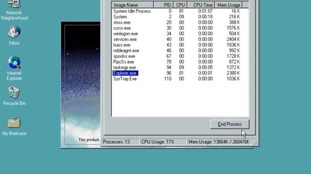 How to End explorer.exe in Windows NT 4.0 смотреть онлайн