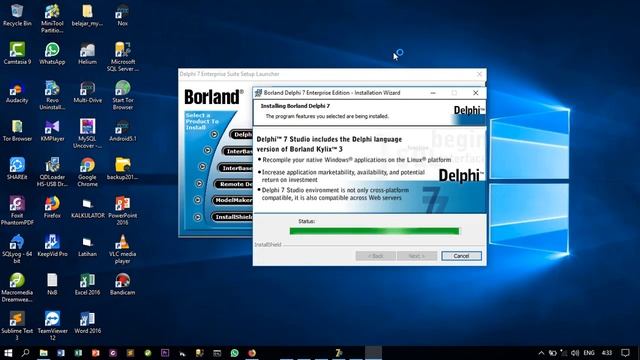 CARA INSTAL DELPHI 7 DI WIN 10 смотреть онлайн