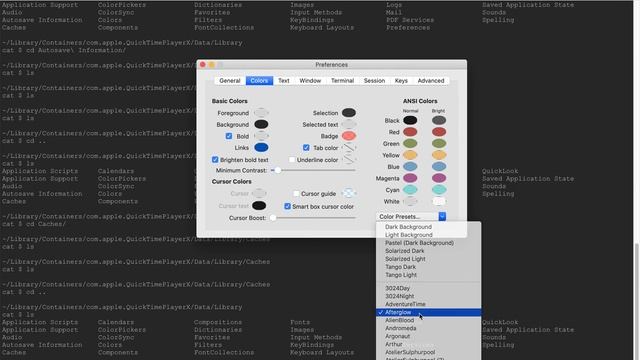 Change Iterm2 color scheme on MacOS смотреть онлайн