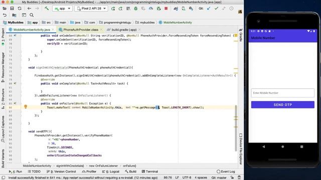 #16 Firebase Auth - Phone Number Authentication | Firebase In Telugu | Programming in Telugu смотреть онлайн