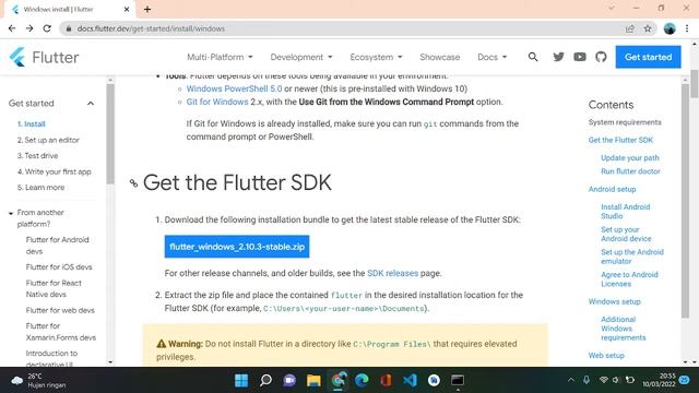Tutorial Install Flutter & Dart смотреть онлайн