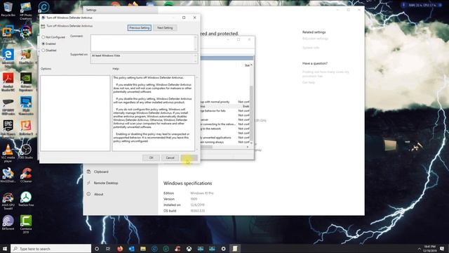 How to disable Windows Defender - Windows 10 Home/Pro смотреть онлайн