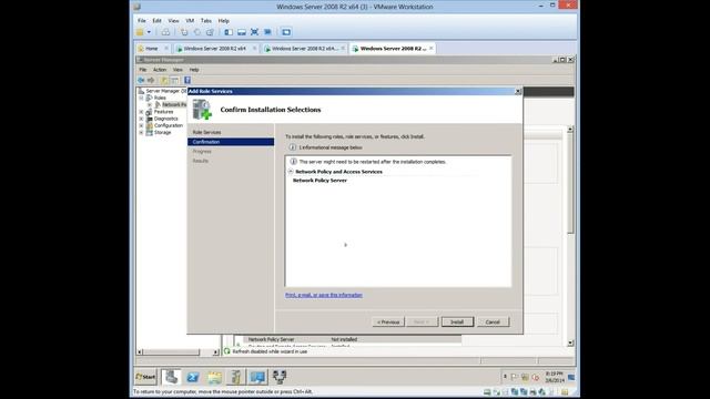 server 2008 chapter 9. pt 8 Installing NPS смотреть онлайн