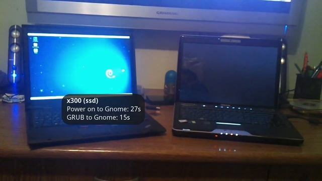 Lenovo x300 (ssd) vs Toshiba u500 (sata) boot speed смотреть онлайн