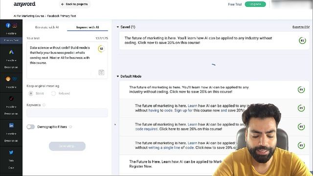 AI Copywriting | Create Marketing Copy In Seconds | Lift Conversions By 20% And More смотреть онлайн