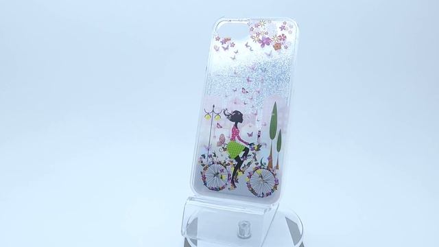 Dynamic Liquid Glitter 3D Bike Girl - поликарбонатов кейс с брукат за iPhone 8/7 - Marovski.com смотреть онлайн