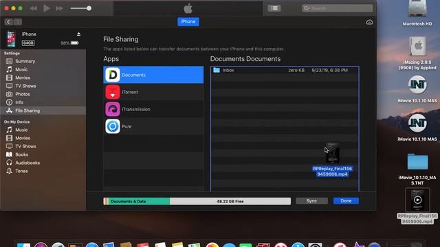 iOS 13: How To Transfer Video Files From Mac To iPhone - Using iTunes смотреть онлайн