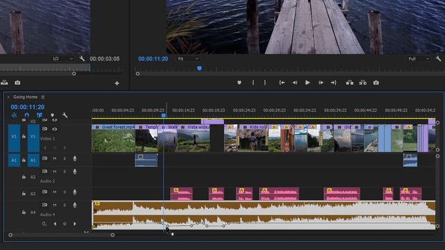 Adobe Premiere Pro tutorial : Adjust volume over time смотреть онлайн