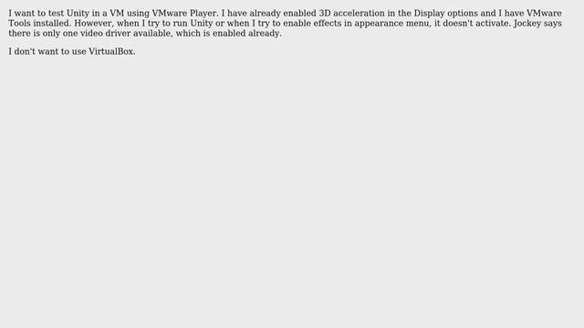 How to enable 3D in VMware Player? смотреть онлайн