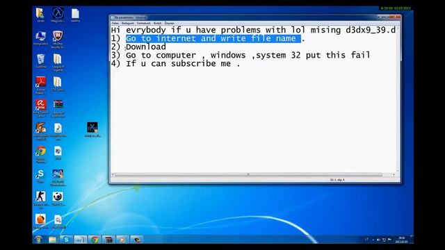 Copy of Lol Launcher dx3dx9_39.dll problems (solutions help) (HD) смотреть онлайн