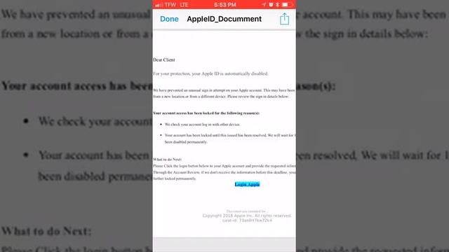 Beware of iCloud Scam!! смотреть онлайн