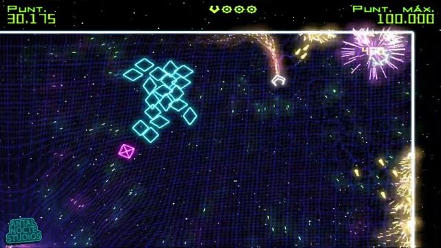 PARTICULAS DE NEÓN 👾 | GEOMETRY WARS RETRO EVOLVED | ANS 🎮 смотреть онлайн