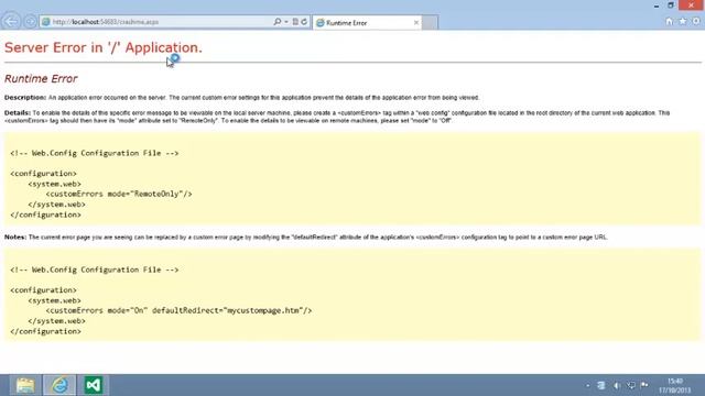 ASP.NET 4.5 Essential Skills Lesson 3-13: Edit the Web.config file смотреть онлайн