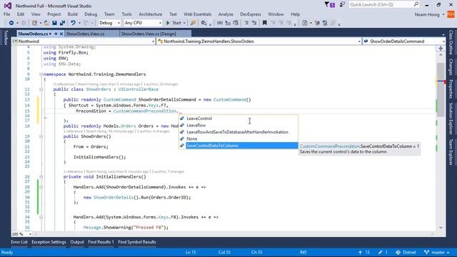 Configuring the custom command using keyboard shortcut and precondition смотреть онлайн