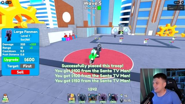 ПОЛУЧИЛ НОВЫХ ЮНИТОВ ИЗ 75 ЭПИЗОДА (toilet tower defense) ROBLOX смотреть онлайн