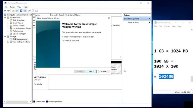 How to create and delete Partition in Windows 7/8/10 смотреть онлайн