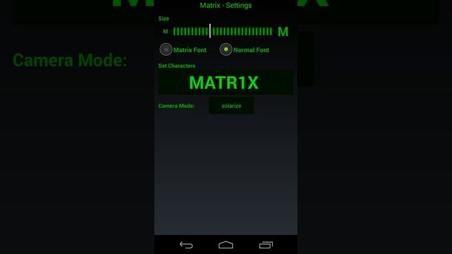 Matrix on Android смотреть онлайн