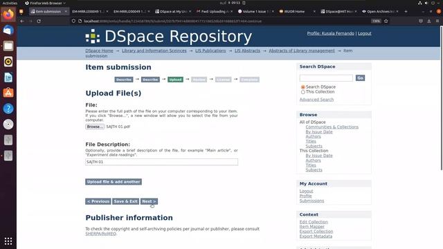 Working with the DSpace eRepository смотреть онлайн