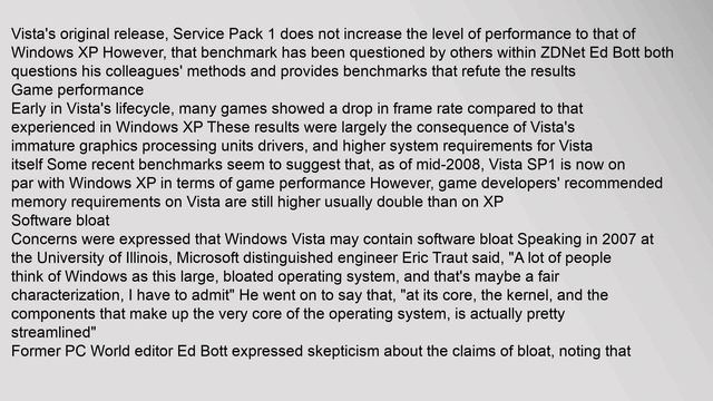 Criticism of Windows Vista смотреть онлайн