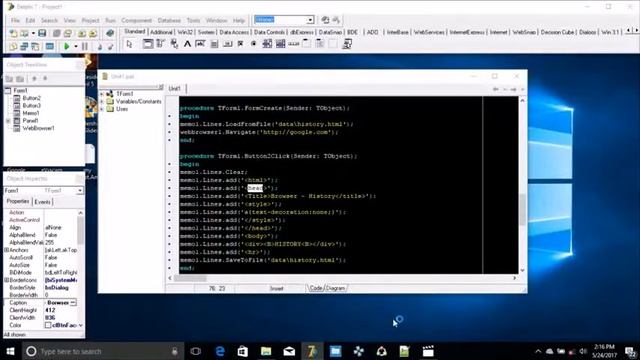 System History Browser Delphi 7 [Preview] смотреть онлайн