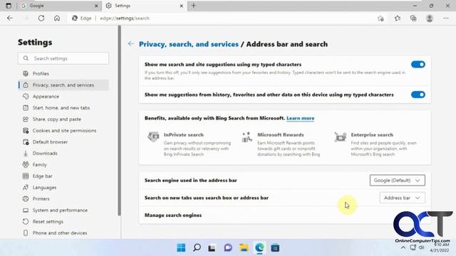Change the Default Search Engine Used in the Microsoft Edge Address Bar - UPDATED смотреть онлайн