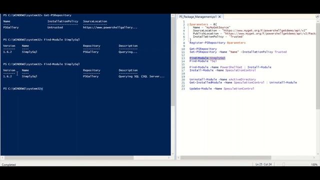 Package Management in PowerShell | PowerShell Tutorial смотреть онлайн