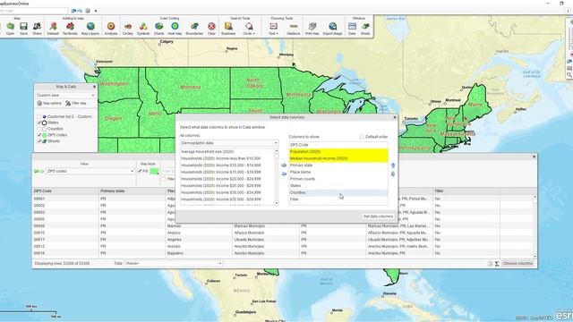 Using the Data Window for Filtering and Creating Territories смотреть онлайн