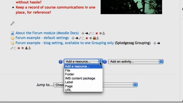 Moodle 2 - access File Picker via Add A Resource menu смотреть онлайн