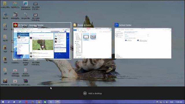 How to create multiple desktops with Task View in Windows 10 смотреть онлайн