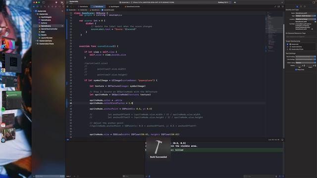 Make SF Symbol White: SpriteKit iOS Game Development. Assteroids. 11.21.2023 смотреть онлайн