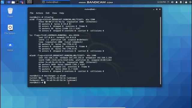How to change mac address on Kali Linux:2020 смотреть онлайн