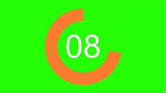20 seconds & 30 sec Count Down circular timer green screen FREE смотреть онлайн
