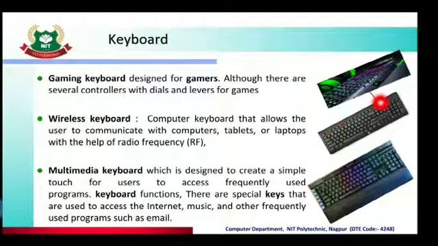ICT UNIT 1:INTRODUCTION TO COMPUTER SYSTEMS[1.3]EXTERNAL COMPONENTS[1.3.1]Input Devices смотреть онлайн