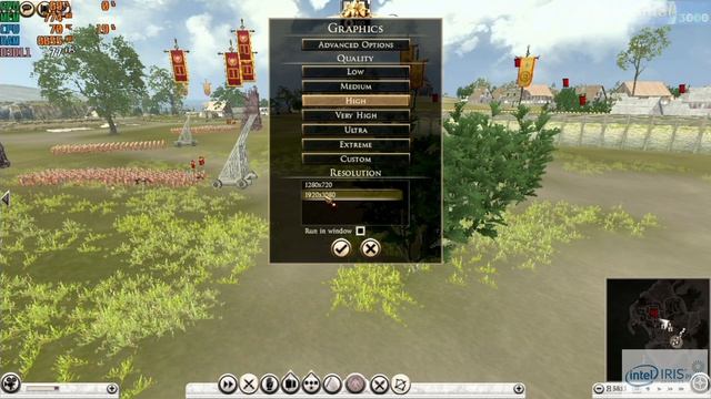 Total War Rome II Intel Iris Plus GPU test Surface Pro 7 Dell XPS 13 Razer Blade Stealth i7 1065G7 смотреть онлайн