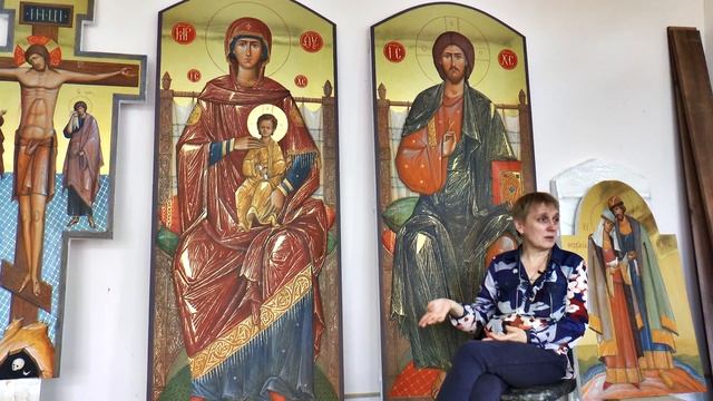 В мастерской художника-иконописца Светланы Ржаницыной смотреть онлайн