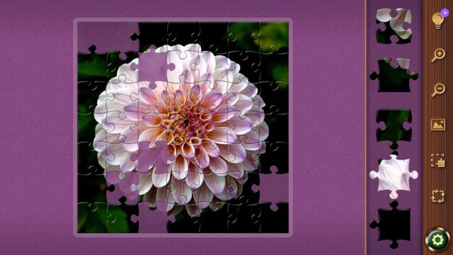 Favorite Puzzles - white flower puzzle (android, ios, windows, web) смотреть онлайн