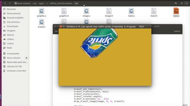 [Turbo C / DOS] 2D from scratch - 2D Affine Transformation implementation test / drawing a sprite : смотреть онлайн
