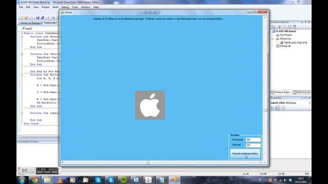Move images in Visual Basic Using Scrollbars смотреть онлайн