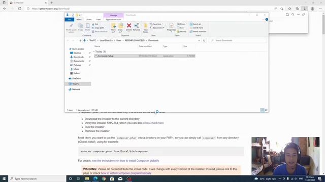 HOW TO SETUP COMPOSER FOR WINDOWS| TAGALOG смотреть онлайн